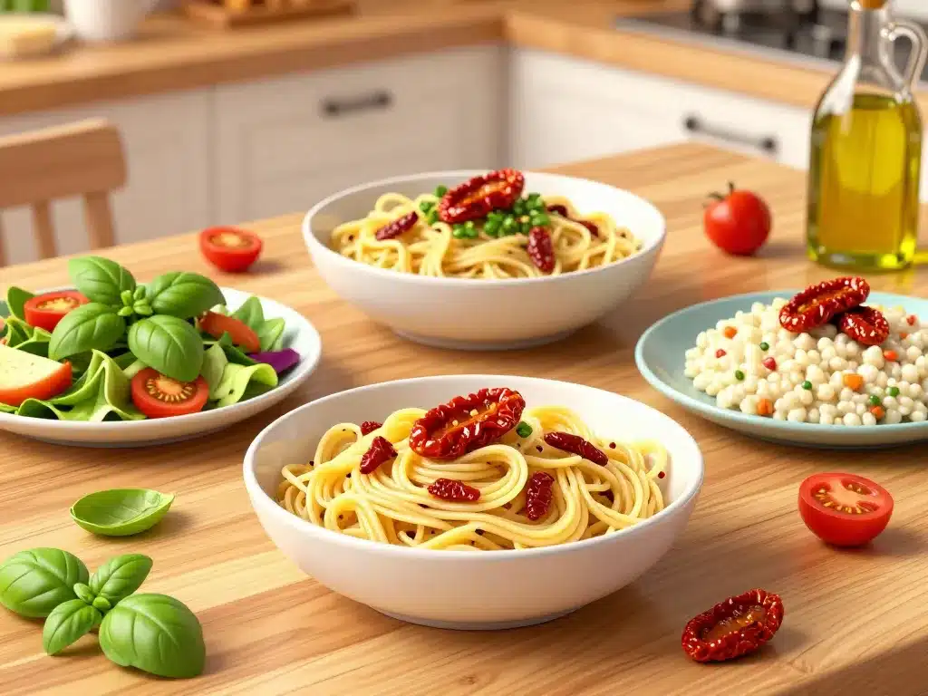 Tomates sechées comment utiliser dans salade, pâtes et risotto