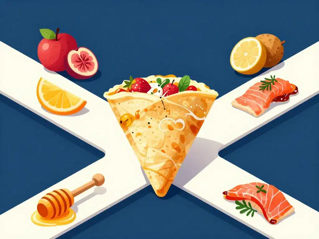 Crepe fromage blanc au choix sucrée ou salée