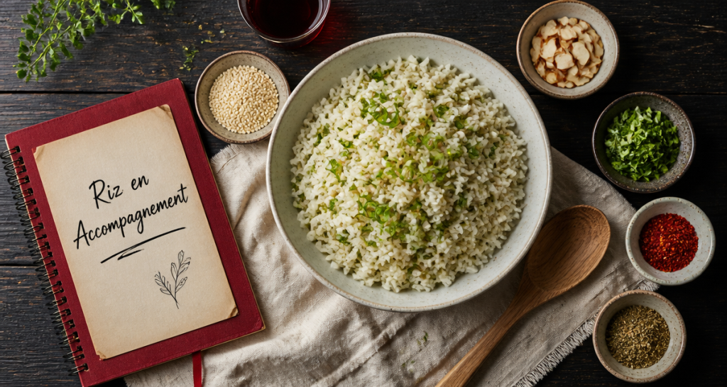 riz en accompagnement recettes bol pilaf herbes