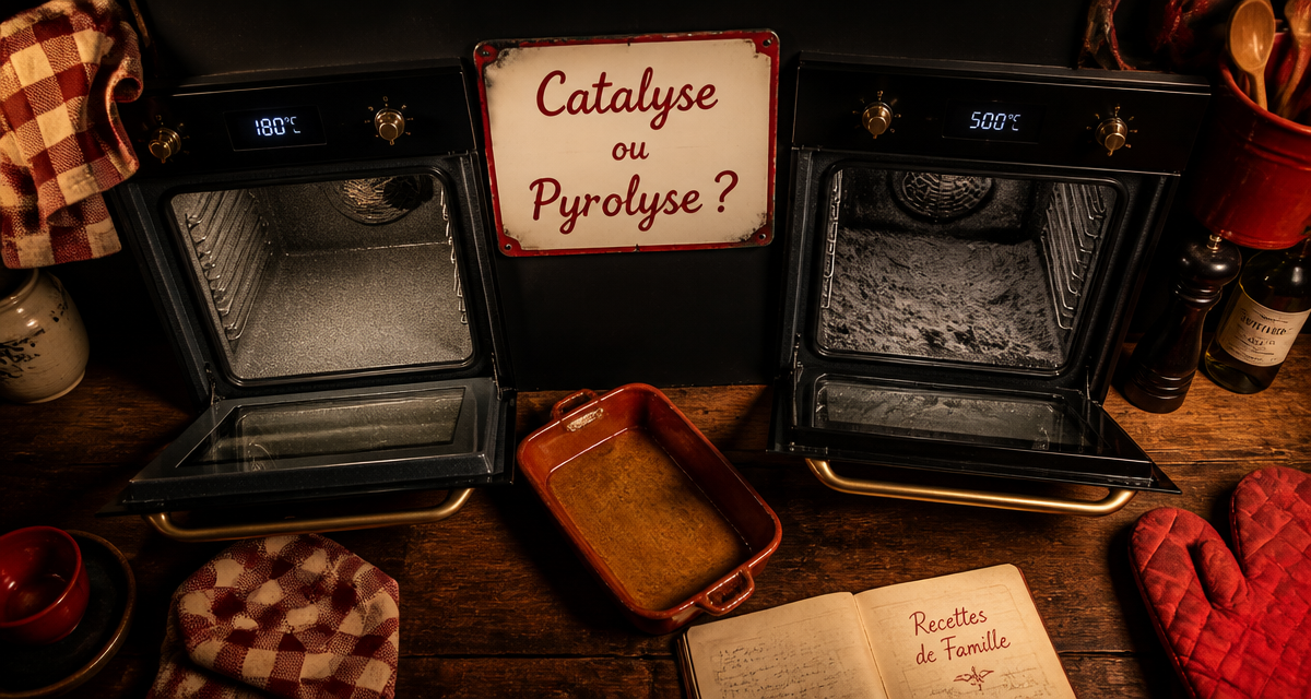Difference entre catalyse et pyrolyse en image sur deux fours ouverts