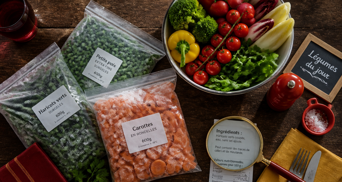 les marques de légumes surgelés à éviter sachets surgelés et frais