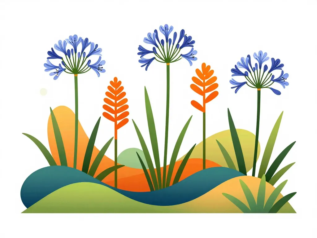 agapanthe orange idée aménagement et composition jardin