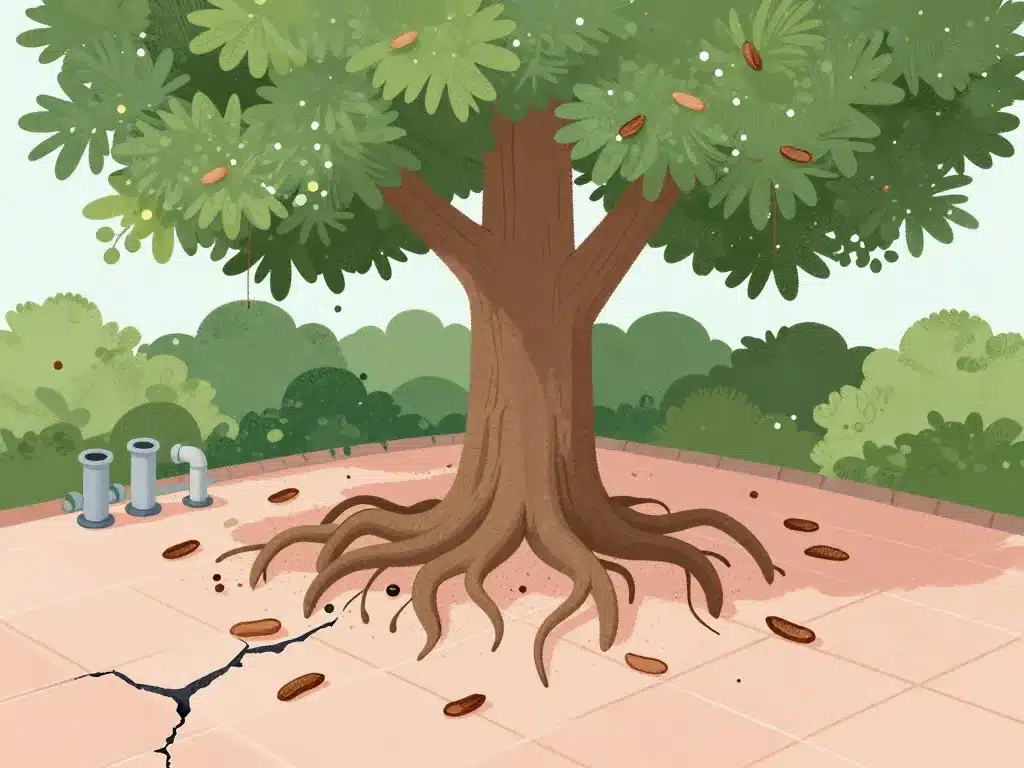 arbre de judée inconvénients racines et gousses dans le jardin