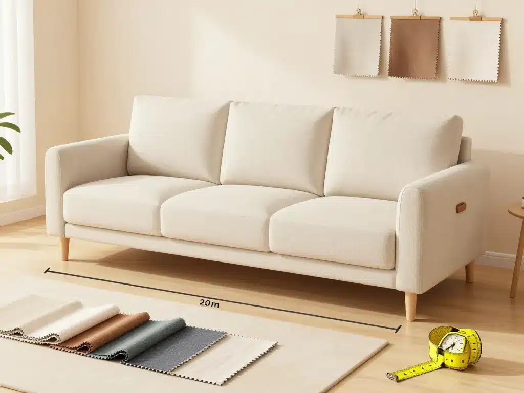 housse de canapé 3 places avec accoudoir sélection critères et mesures