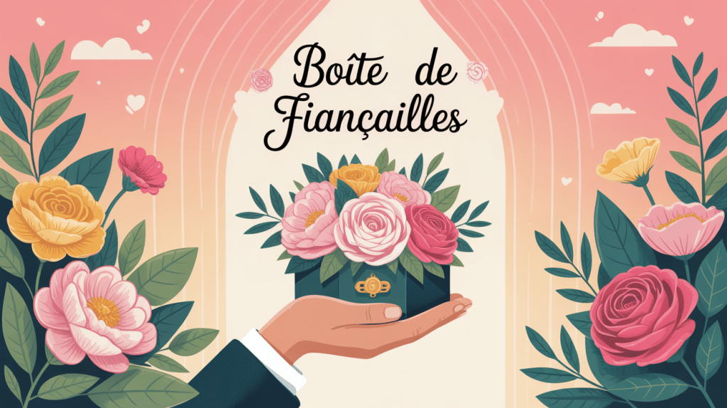 boite bague fiancaille élégante main ouverture écrin