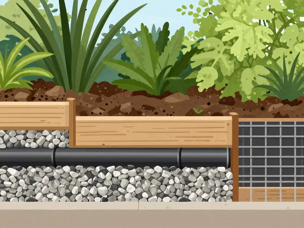 illustration mise en œuvre bordure pour retenir terre stable