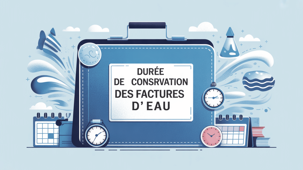 illustration combien de temps garder les factures d'eau