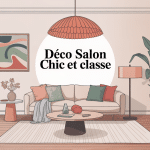 déco salon chic et classe illustration salon moderne élégant