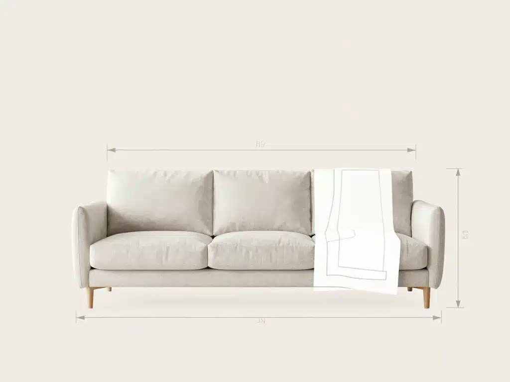 dimensions jeté de canapé grande taille mesures