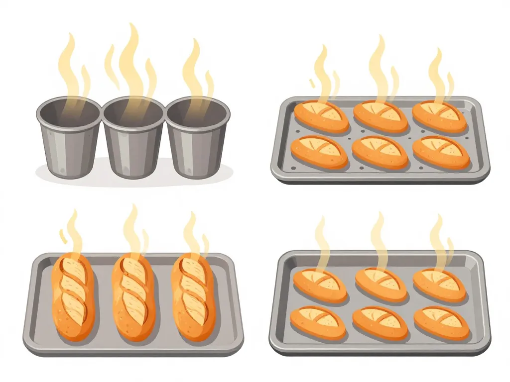 différences moule pour baguette, plaque perforée et plaque simple