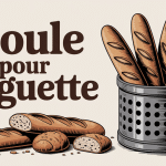 moule pour baguette avec baguettes dorées en cuisine