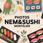photos de traiteur nem&sushi montélier plateau varié illustration