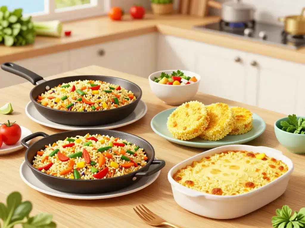 plats salés recette avec des restes de riz