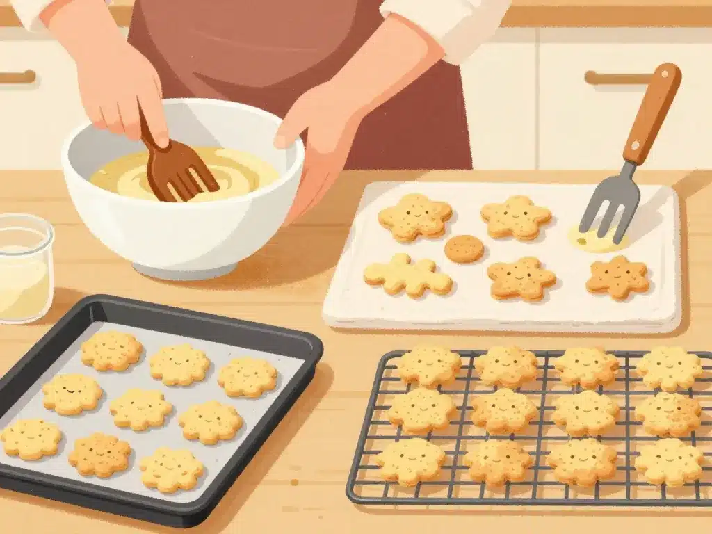 recette cookies beurre de cacahuète healthy visuel étapes préparation cookies