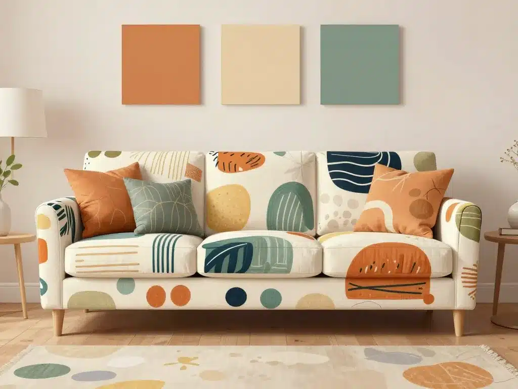 housse de canapé 3 places avec accoudoir déco intérieure et harmonisation