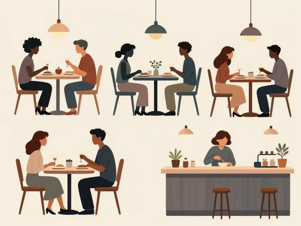 scène besancon resto groupes diners différents styles