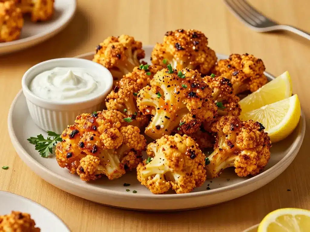 chou-fleur recette marocaine frit et rôti croquant