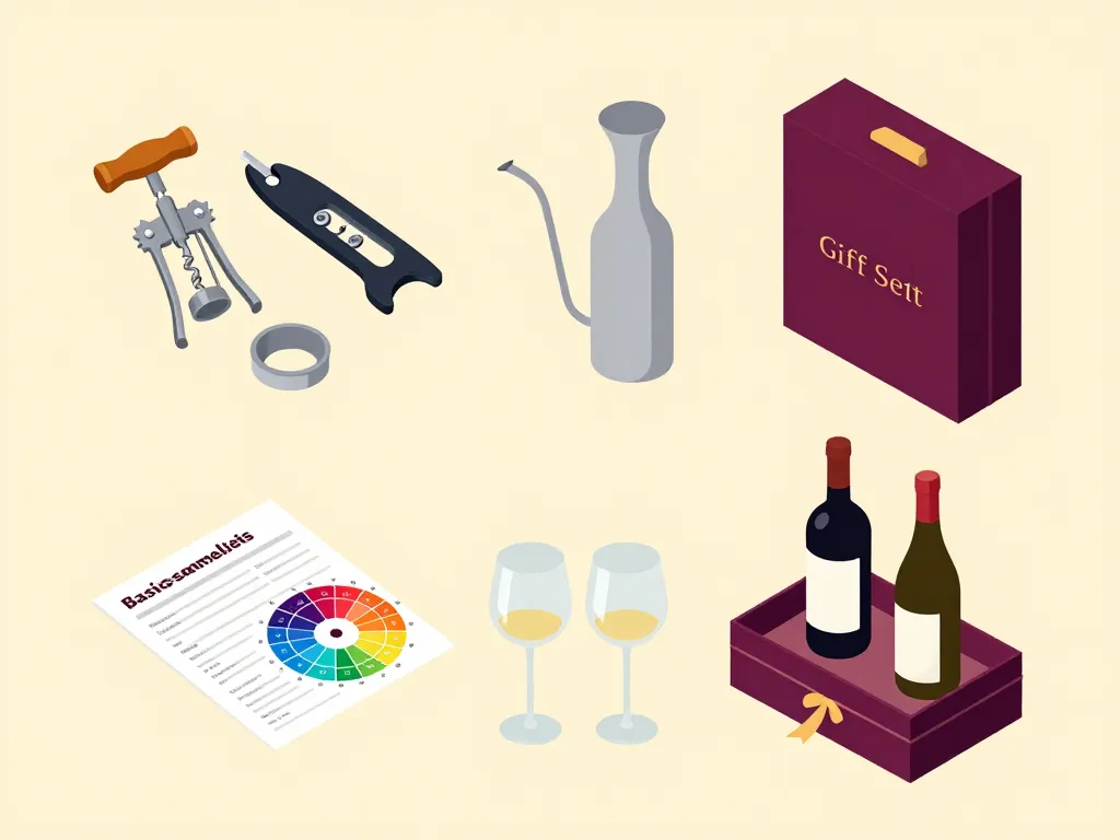 Kit vin types accessoires sommelier oenologie et coffret cadeau