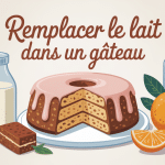 par quoi remplacer le lait dans un gâteau illustration vectorielle chaleureuse