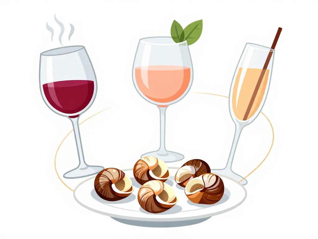 Quel vin avec escargots accord vin rouge rosé champagne