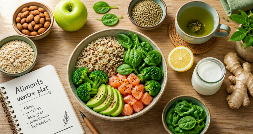aliment pour perdre le ventre bol quinoa avocat saumon