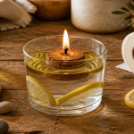 comment faire une bougie sans cire photophore eau huile