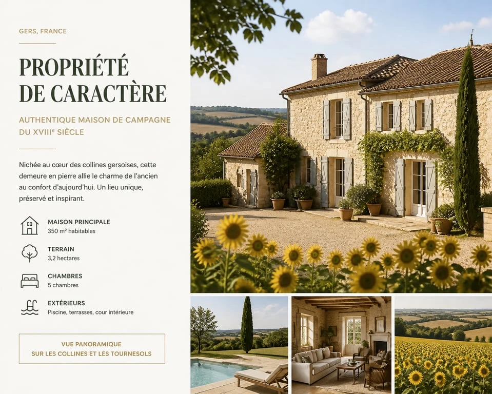 Maison Bardé, gîte authentique dans le Gers