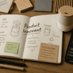 produit innovant carnet prototype matières
