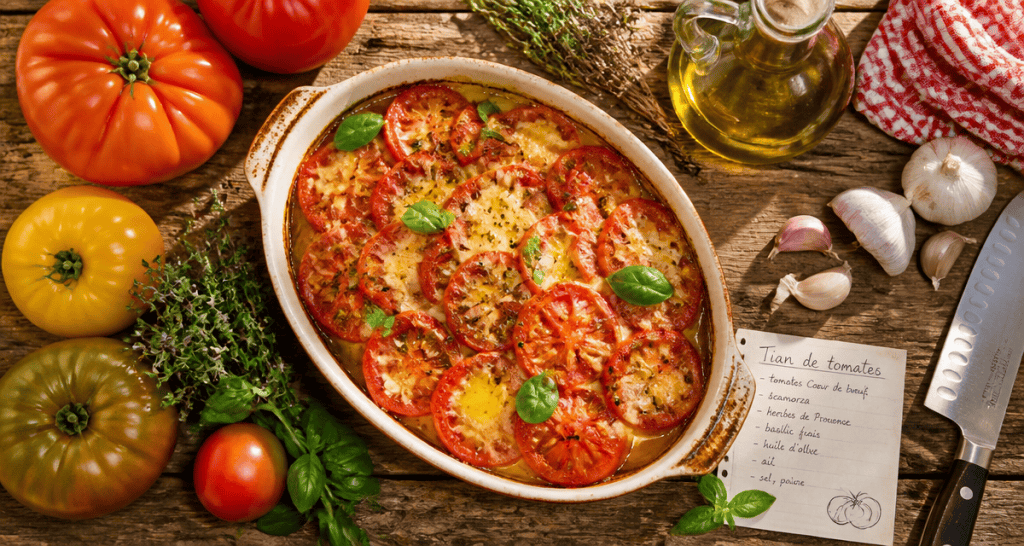 recette avec tomates tian gratiné provençal