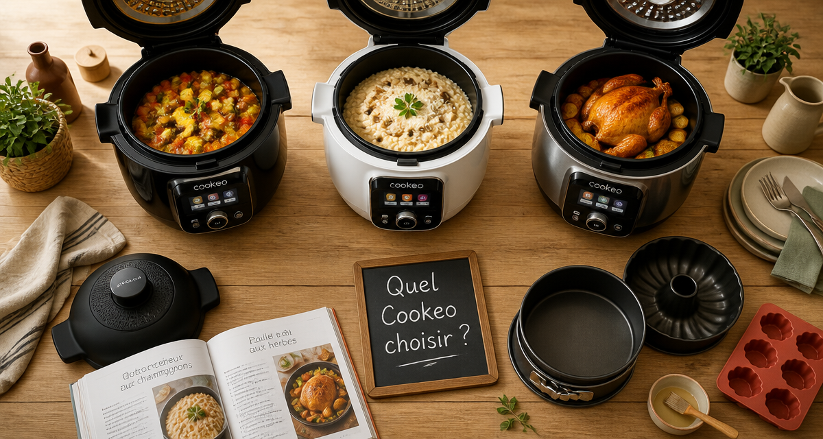 Quel Cookeo choisir ? Trois modèles comparés sur un plan de travail