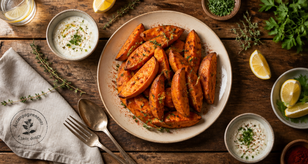 accompagnement patate douce plat gourmand