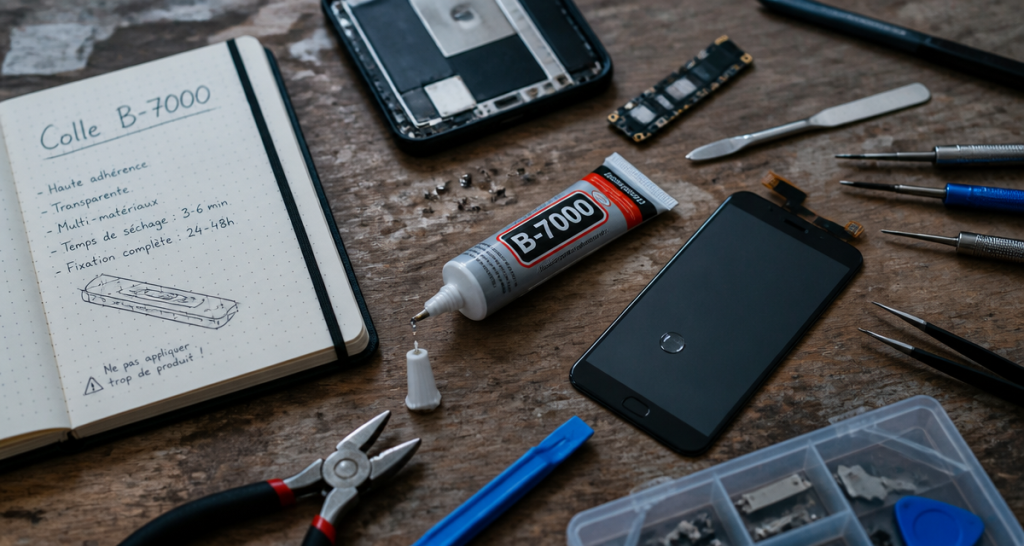 colle b-7000 outils réparation smartphone