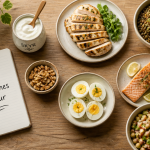 comment manger 60 g de proteine par jour assiette aliments