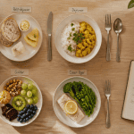 exemple de menus chrononutrition vue table