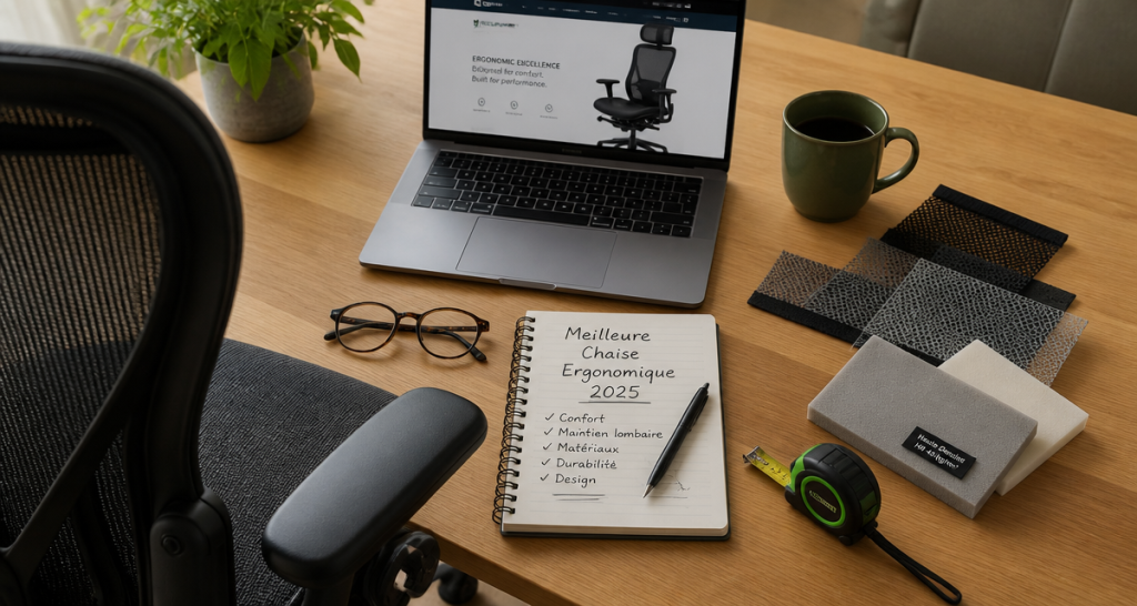 meilleur chaise ergonomique 2025 sur bureau en bois