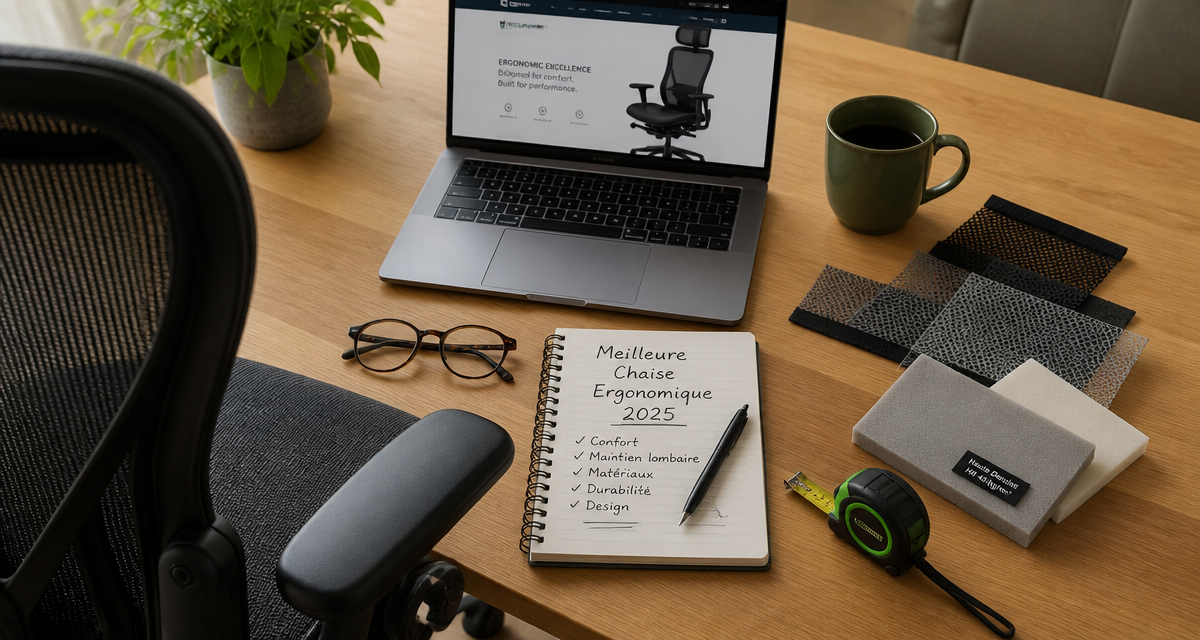 meilleur chaise ergonomique 2025 sur bureau en bois