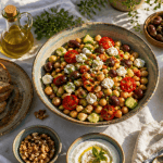 menu type regime mediterraneen salade cretoise