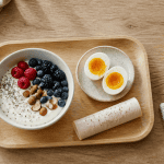 Petit dej proteiné rapide bol skyr œufs dinde