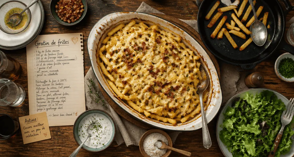 que faire avec des frites gratin croustillant