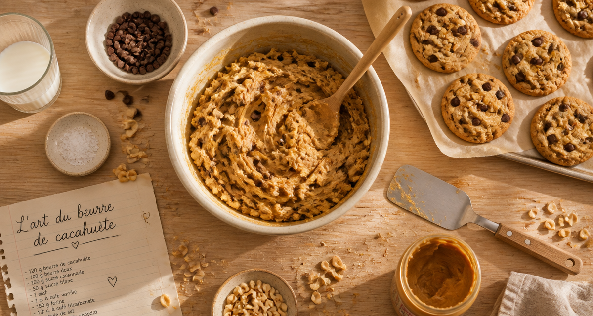 recette au beurre de cacahuete cookies et pâte