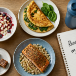 recette riche en proteine musculation assiette bowl saumon omelette barre shaker