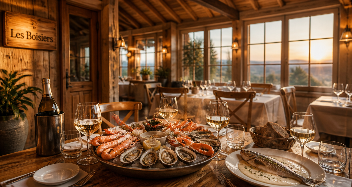 restaurant les boisiers plateau fruits de mer