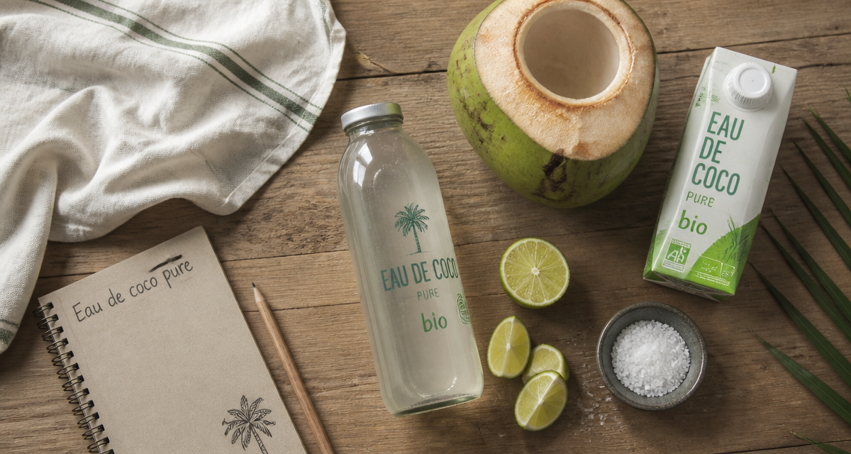 Coconut water coconut water gourde noix de coco citron vert