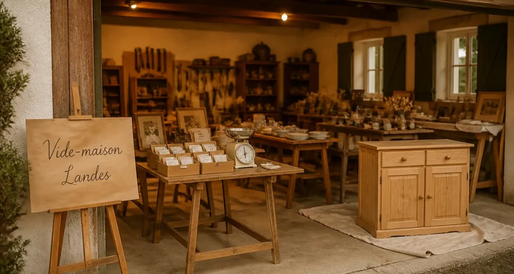 Vide maison 40 dans les Landes : intérieur à vendre