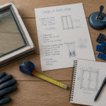changer un double vitrage outils sur plan de travail
