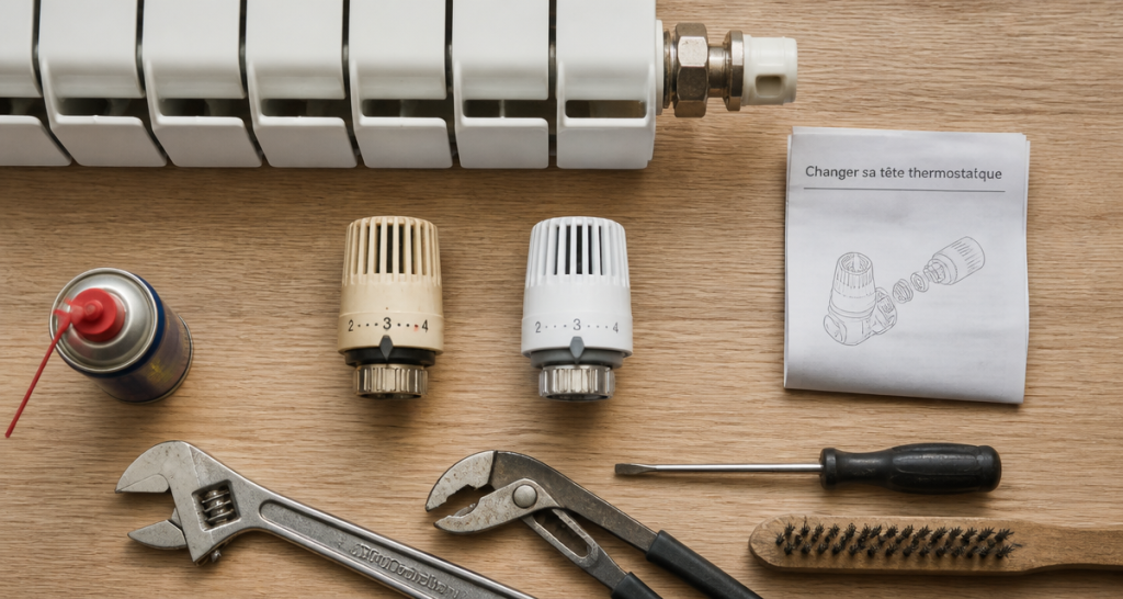 comment changer une tete de robinet thermostatique de radiateur outils et étapes