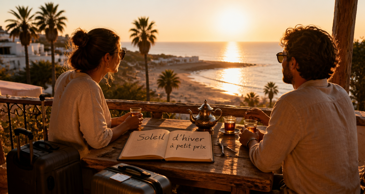 destination soleil pas cher en hiver couple terrasse plage