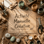 idee d'activités manuelle table matériaux récupérés