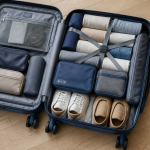 valise moyen sejour ouverte avec vetements
