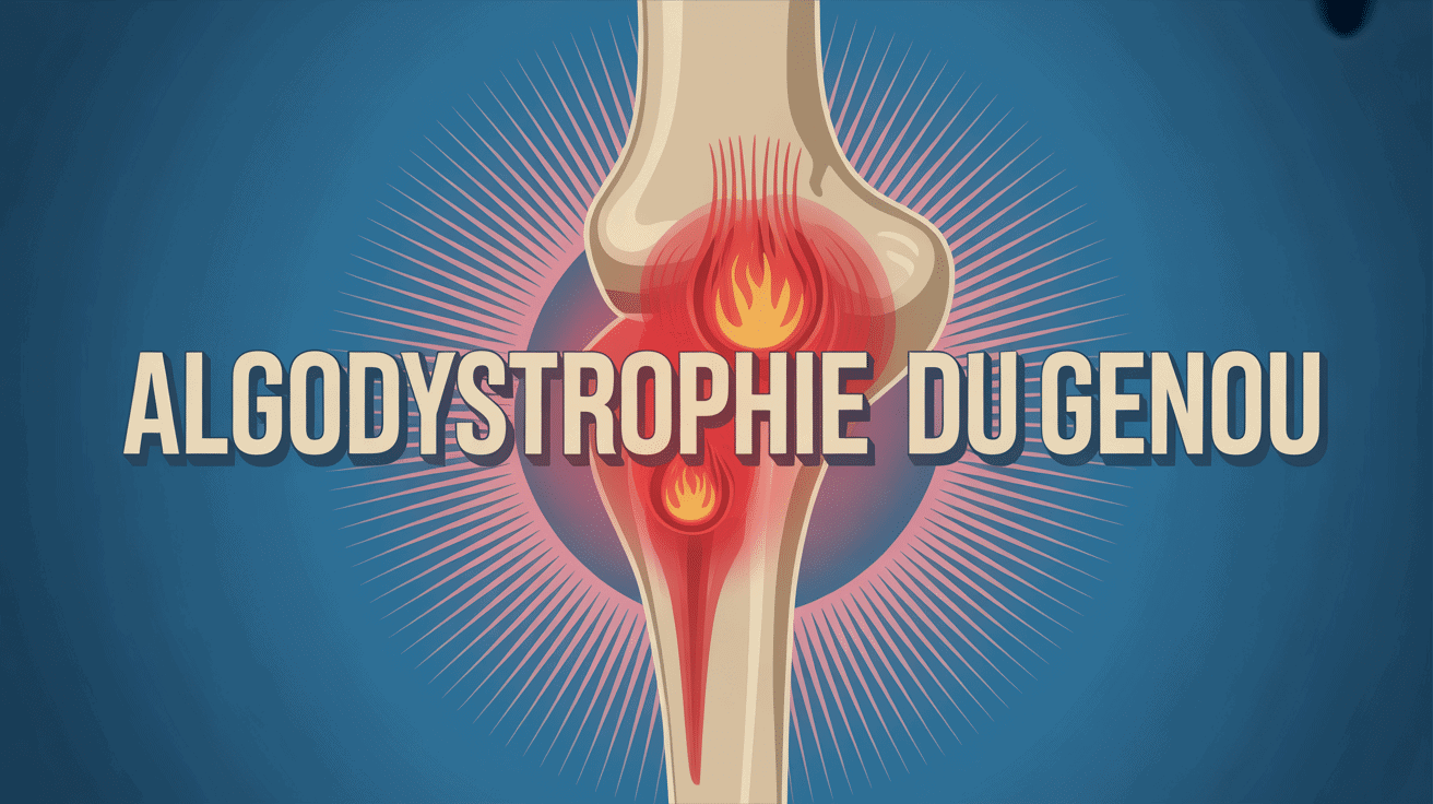 Schéma genou douleur algodystrophie